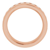 14K Rose 1 3/8 CTW Natural Diamond Band